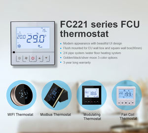 24 वी 0 10 वी 10 एसी फैन होटल प्रशंसक कॉइल एफकू तापमान नियंत्रक HVA Rs485 मॉडबस स्मार्ट हीटिंग टर्मियोस्टेटो थर्मोस्टैटो थर्मोस्टैट - Product Image 2