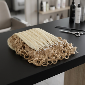 Extensiones de Cabello Humano de Belleza, 100% Virgen Remy, Liso Indio, 22 Pulgadas, Castaño Claro, Doble Trama, 50g, Exportación - Product Image 3