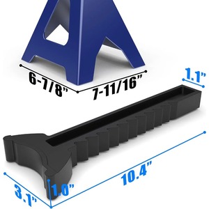 Coppia di Cavalletti in Acciaio da 3 Tonnellate, Capacità 6000 lb, Altezza Regolabile, Supporto per Auto - Product Image 3