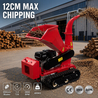 Trituradora de Madera VOER, Diámetro Máximo de Trituración de 12 cm, Cuchillas Dobles de 200 mm, Producción de 1-2 T/H, Trituradora Industrial de Madera, Venta al por Mayor B2B