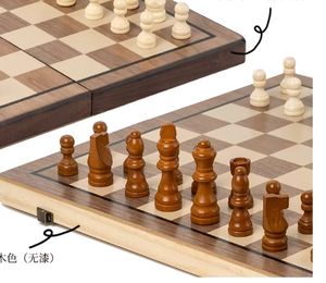 Magnetic Wooden <strong>Chess</strong> <strong>Sets</strong> <strong>Chess</strong> Checkers <strong>Set</strong> with 2 Extra Queens Foldable Wooden <strong>Chess</strong> <strong>Set</strong> Board Handmade Portable - Product Image 5