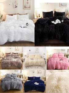 Vente en gros 3pcs ensembles <span class=keywords><strong>de</strong></span> housses <span class=keywords><strong>de</strong></span> <span class=keywords><strong>couette</strong></span> moelleux <span class=keywords><strong>de</strong></span> luxe ensemble <span class=keywords><strong>de</strong></span> draps <span class=keywords><strong>de</strong></span> lit en velours cristal pour l'hiver - Product Image 6