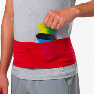 Se adapta a la mayoría de los teléfonos móviles y tamaños de cintura Cinturón reflectante delgado para correr Bolsillos extensibles Toboganes Logotipo personalizado Riñonera Riñoneras - Product Image 4