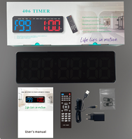 YIZHI gran número pantalla LED Digital cuenta regresiva reloj intervalo Fitness entrenamiento temporizador para interior gimnasio en casa con Control remoto