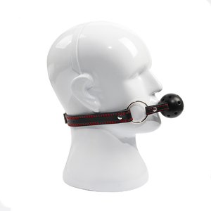 Morbida pelle SM Fetish Bondage per coppie bocca Gag Ball giochi del sesso imbracatura orale erotica - Product Image 2