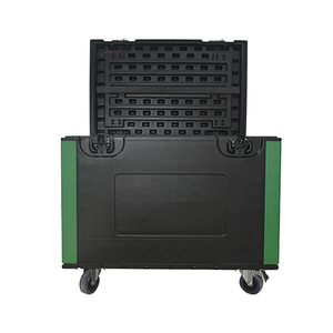 Movendo A Cabeça Luz 2in1 Mala De Controle De Vídeo Caso De Vôo Dobrável Tambor Elétrico Caso De Voo Removível Led <span class=keywords><strong>Blinder</strong></span> Caso De Vôo - Product Image 3
