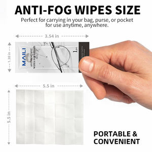 Vente en gros de lingettes nettoyantes anti-buée pour verres de lunettes optiques pré-humidifiées - Product Image 2