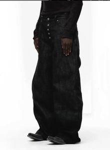 قسط الجملة الخام سيلفيدج الجينز الرجال الجينز البالون مستقيم الرجال النساء عبر السراويل اليابانية سيلفيدج الجينز الفضفاضة - Product Image 5