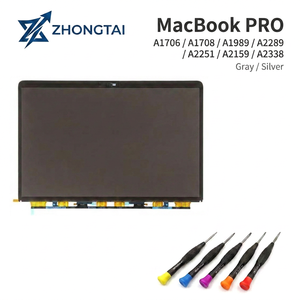 Écran LCD complet gris sidéral/argent avec châssis pour <span class=keywords><strong>MacBook</strong></span> <span class=keywords><strong>Pro</strong></span> 13" A2338 A2289 A2251 A2159, testé à 100 %, <span class=keywords><strong>prix</strong></span> usine - Product Image 1