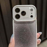 Coque de protection antichoc en TPU avec paillettes pour iPhone 17 16 Pro Max, protection d'appareil photo intégrée, vente en gros