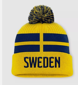 Bonnet tricoté personnalisé drapeau suédois 2026 pour match de football, vente <span class=keywords><strong>en</strong></span> gros, impression de logo possible, chaud et confortable, promotion à bas <span class=keywords><strong>prix</strong></span> - Product Image 1