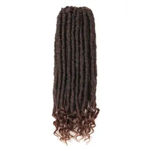 เทพธิดา Locs โครเชต์ผมสังเคราะห์20นิ้ว24เส้น/แพ็ค Faux Locs ต่อผม