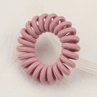 Ikat Rambut Spiral Mini Plush Model Kabel Telepon untuk Wanita, Gaya Baru Musim Gugur Musim Dingin untuk Anak Perempuan