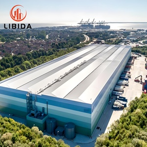 Hội thảo lưu trữ hội trường kim loại đúc sẵn khung thép công nghiệp tạm thời sản xuất kho xưởng nhà máy - Product Image 2