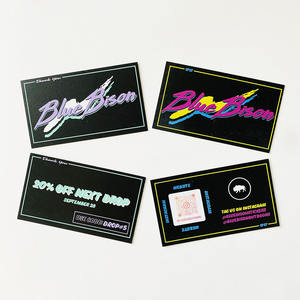 Tarjetas de Felicitación de Papel de Arte con Impresión a Doble Cara y Diseño de Logotipo Personalizado de Alta Calidad para Pequeñas Empresas, Tarjetas de Agradecimiento Personalizadas - Product Image 1