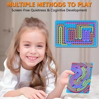 Planche d'activité sensorielle en silicone avec 10 cordes pour le TDAH et l'autisme, le soulagement du stress et de l'anxiété, jouet éducatif