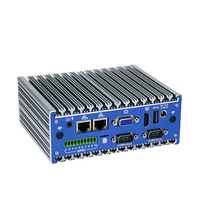 Mini PC Industrial con Montaje en Riel DIN, 4GB de RAM Integrada, Sin Ventilador, J1900, Doble NIC, Compatible con TPM, GPIO de 10 Pines, RS232, RS485