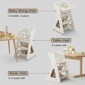 Migo orso bambino alimentazione seggiolone per bambini 'mangiare sedia di plastica per bambini Baby sala da pranzo sedia di crescita multifunzionale - Product Image 4