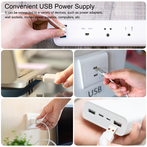Marco de Fotos de Madera Moderno en Forma de U con Iluminación LED 3D, Alimentación USB, Tamaños de 6-8 Pulgadas, Luz Nocturna y Luces Multicolores - Product Image 4