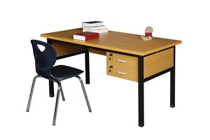 Meubles pour lycée, bureau et chaise double pour étudiants, pas cher, démontable, en MDF, table pour professeur - Product Image 3