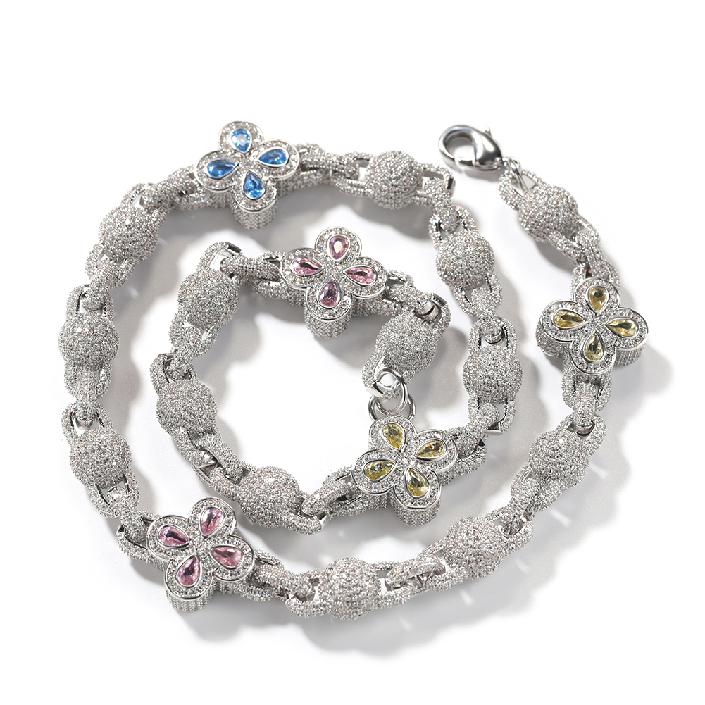 Argent + trèfle coloré