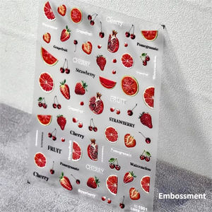 उच्च गुणवत्ता वाला प्यारा सजावट कार्टून फोम पफी स्टिकर स्ट्रॉबेरी पाफिन बच्चों के लिए - Product Image 6