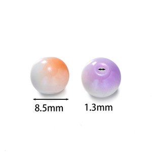 Perles en céramique rondes de 8 mm pour la fabrication de bracelets, perles en vrac, fournitures d'artisanat, été 2025, origine Yiwu AC4521 - Product Image 2