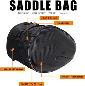 Accessoires de moto Sacoche latérale rigide Sacoche de selle Sacoche arrière de bagage avec housses de protection contre la pluie - Product Image 3