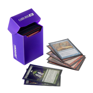 Caja de Almacenamiento con Tapa Abatible para Tarjetas Coleccionables de MTG, Pokémon y Deportes, Caja para Mazos de Tarjetas de Juego - Product Image 1