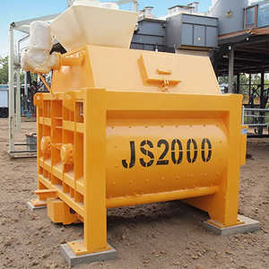 Mezcladora de Concreto de Doble Eje Horizontal JS 500 de Alta Calidad, 1000, 2000, 3500, 4500L, con Motor Diésel para Construcción, Modelo JS500 - Product Image 1