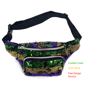 <span class=keywords><strong>Riñonera</strong></span> de Lentejuelas HLC ODM Mardi Gras Creation con Portavasos para Hombres y Mujeres, <span class=keywords><strong>Riñonera</strong></span> Morada de Carnaval para Adolescentes, Decoración para Fiestas - Product Image 6