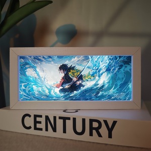 Lámpara de Mesa RGB de Anime con Control Remoto, Luz Cálida, Marco Tallado en 3D, Decoración Nocturna para Regalo de Año Nuevo - Product Image 3