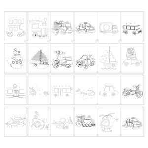 Libro de Actividades de Pintar con Puntos para Niños de 3 <span class=keywords><strong>a</strong></span> 6 <span class=keywords><strong>A</strong></span>ños, Aprendizaje de la Circulación Vial, Aprender <span class=keywords><strong>a</strong></span> Dibujar, Regalo para Niños, Libros de Pintar para Viajes por Carretera - Product Image 6
