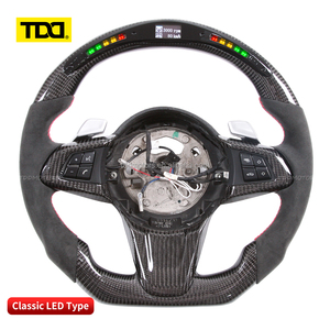 Volante deportivo TDD LED de fibra de carbono para BMW Z4, volante personalizado de fibra de carbono genuina. - Product Image 3