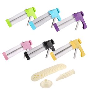 Kit de presse à biscuits multifonctionnel <span class=keywords><strong>avec</strong></span> 16 disques à biscuits et 6 embouts, <span class=keywords><strong>pistolet</strong></span> à biscuits <span class=keywords><strong>avec</strong></span> poche à douille - Product Image 1