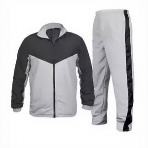 Unisex Sporty Tracksuit Set Color Blocking Full Length Zipper Fly Breathable Polyester Cotton Winter Windproof Eco-Friendly 2 1 - Product Image 1