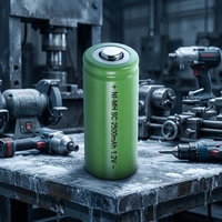 Batterie rechargeable NiMH SC 1,2 V à décharge rapide pour outils électriques, aspirateurs, jouets – Personnalisation OEM disponible