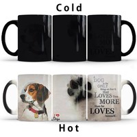 Tasse à café en céramique moderne de 11 oz avec logo personnalisé cadeau pour la publicité et Noël cadeau de conception de sublimation aux couleurs changeantes