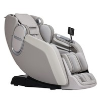 Fauteuil de massage de luxe ZhouQi à gravité zéro, massage Shiatsu 3D, coussins d'air intégraux, fauteuil inclinable, commande vocale, chargement sans fil pour hôtel et bureau