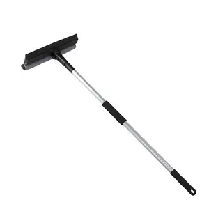 Aluminum Extension Pole "one touch" Swivel Plastic Rubber Window Cleaner Squeegee