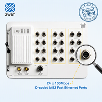 Commutateur Cisco Catalyst IE-3400H-24FT-E, robuste, IP67, 24x FE M12 D-Code, -40°C à 75°C, montage mural, sans ventilateur, Network Essentials