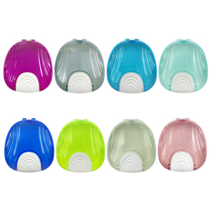Press-to-Open Dental False Teeth Cleaning <b>Box</b> <b>Denture</b> Bath Container Retainer Holder Case Braces Covers Case MOQ: 500pcs - Product Image 1