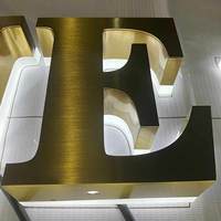 Lettres en relief LED rétroéclairées 3D à haute luminosité, logo personnalisé, enseigne lumineuse pour les devantures de magasins, les façades de bâtiments