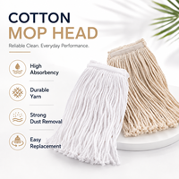 Tête de balai serpillère en coton pour usage commercial et industriel, personnalisable, haute absorption, réutilisable, durable, remplacement de tête de balai serpillère en coton