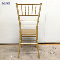 Chaise Chiavari en résine plastique empilable pour fêtes et mariages SZ-6501A – Vente en gros de mobilier pour la maison, les parcs et les événements