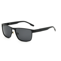 Nouvelles Lunettes de Soleil Polarisées de Luxe pour Femmes, Lunettes de Conduite, Gafas Vintage en Métal pour Hommes, Lunettes de Soleil Classiques pour Voyages en Plein Air et Pêche