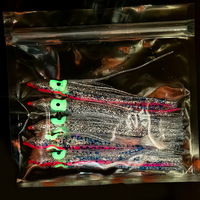 Leurre souple artificiel lumineux et coloré imprimé pieuvre bionique, multi-tentacules, 12cm 4g, sans hameçons, pour marlin