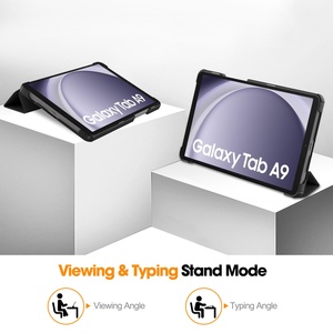 Funda 2023 para Samsung Galaxy Tab A9 8.7 pulgadas X110 X115, Funda de Cuero Premium con Soporte Plegable Triple SM-X110 SM-X115 - Product Image 2