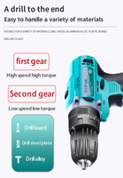 Perceuse électrique sans fil, outils électriques professionnels, économique, rechargeable, artisanat, perceuse sans fil, 1 pièce