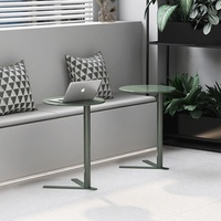 Table d'appoint de canapé, table d'angle simple en fer forgé, table basse mini nordique démontable pour salon, chambre, balcon